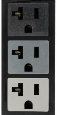 5.7kW 3-Phase Metered PDU, 208/120V, 27 Outlets, 6ft Cord, Vertical