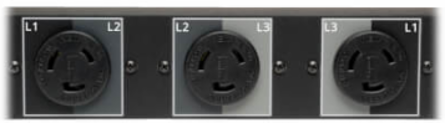5.7kW 3-Phase Metered PDU, 208/120V, 27 Outlets, 6ft Cord, Vertical
