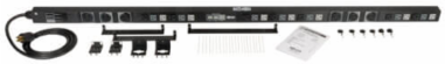 5.7kW 3-Phase Metered PDU, 208/120V, 27 Outlets, 6ft Cord, Vertical