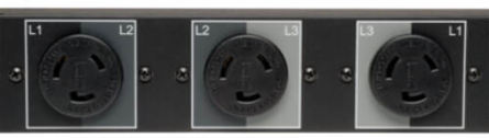 5.7kW 3-Phase Metered PDU, 208/120V, 27 Outlets, 6ft Cord, Vertical