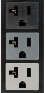 5.7kW Metered 3-Phase Power Distribution Unit, 42 Outlets, 120V, 0U Vertical