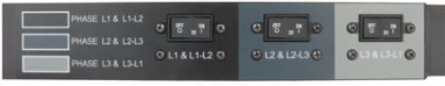 Metered 8.6kW 3-Phase Vertical PDU, 36 C13, 6 C19, NEMA L21-30P, 6ft Cord