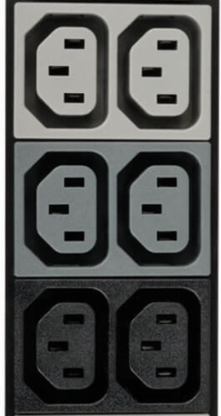 Metered 8.6kW 3-Phase Vertical PDU, 36 C13, 6 C19, NEMA L21-30P, 6ft Cord