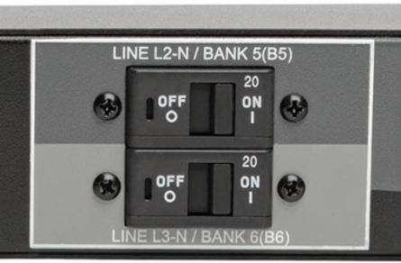 27.7kW 3-Phase Switched PDU, 30 Outlets C13/C19, Touchscreen LCD, 0U