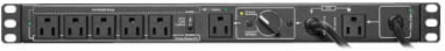 PDU, Hot-Swap, Manual Bypass, Single-Phase, 100-125V, 6 Outlets, NEMA 5-15P Input, 1U