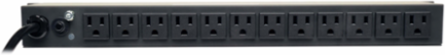 1.4kW Metered PDU 120V, 13 Outlets, 15A, 1U Rack-Mount, 15ft Cord