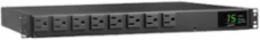 ATS/Local Metered PDU, Single-Phase 120V, 8 5-15R Outlets, Dual 5-15P Inputs, 12 ft Cords, 1U