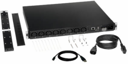 1U Switched PDU, 200-240V, 2.5kW Capacity, 8 C13 Outlets, LX Network Interface
