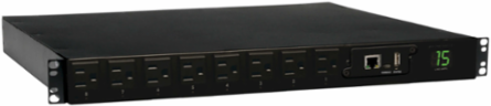 1U Switched PDU, 200-240V, 2.5kW Capacity, 8 C13 Outlets, LX Network Interface