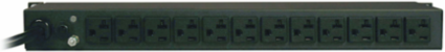 Metered PDU, 1U Rack-Mount, 20A 120V, 12 Outlets, 15ft Cord