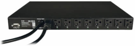 1U Metered Automatic Transfer Switch PDU, 1.9kW, 2 NEMA L5-20P Inputs, 16 Outputs
