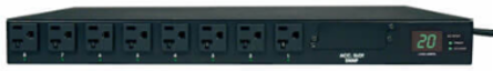 1U Metered Automatic Transfer Switch PDU, 1.9kW, 2 NEMA L5-20P Inputs, 16 Outputs