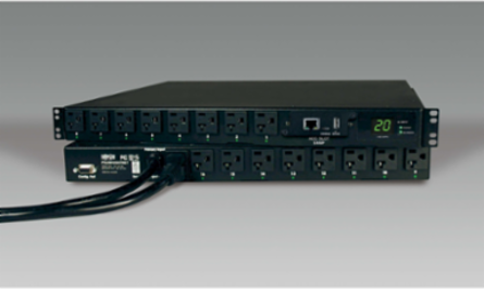 1.9kW Switched Automatic Transfer Switch PDU, 16 Outputs, 1U Rackmount
