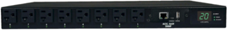 1.9kW Switched Automatic Transfer Switch PDU, 16 Outputs, 1U Rackmount