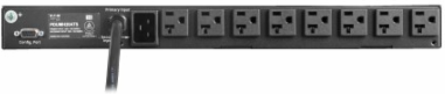 1.92kW 120V Single-Phase ATS/Local Metered PDU - 16 5-15/20R Outlets, Dual L5-20P/5-20P Inputs, 12 ft. Cords, 1U, TAA
