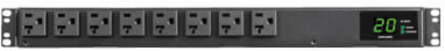 1.92kW 120V Single-Phase ATS/Local Metered PDU - 16 5-15/20R Outlets, Dual L5-20P/5-20P Inputs, 12 ft. Cords, 1U, TAA