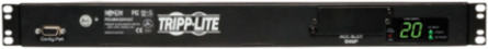 3.8kW Metered Transfer Switch PDU, 1U, 2 C20 Inlets, 8 C13 & 2 C19 Outputs