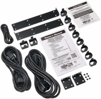 3.8kW Single-Phase Switched Automatic Transfer Switch PDU, 1U, 10 Outlets