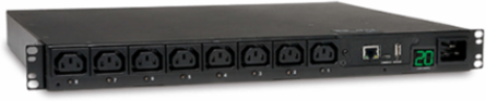 3.3-3.8kW Switched PDU, 1U Rack-Mount, 8 C13 Outlets, 208-240V Input