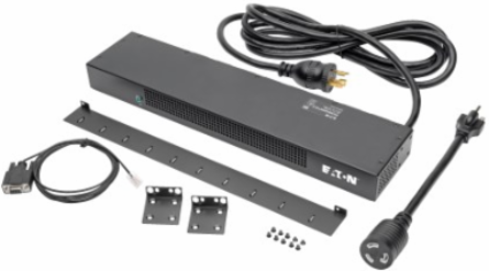 1.9kW Single-Phase Switched PDU, 12 ft Cord, 8 NEMA 5-15/20R Outlets, 1U Rack