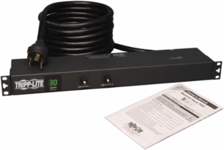 2.9kW Metered PDU, 30A 120V, 12 Outlets, 15ft Cord, 1U Rack-Mount