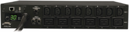 5.8kW Switched PDU, 14 Outlets, 2U Rack-Mount, L6-30P, 15ft Cord