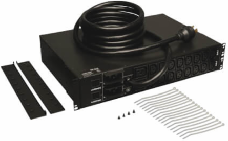 5.5kW Single-Phase Local Metered PDU - 16 C13 & 2 C19 Outlets (208/230V), L6-30P Input, 1.8 m Cord, 2U, TAA