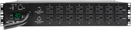 2.9kW Switched PDU 120V, 16 Ganged Outlets, 10 ft. Cord, 2U Rack-Mount