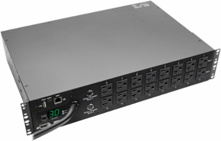 2.9kW Switched PDU 120V, 16 Ganged Outlets, 10 ft. Cord, 2U Rack-Mount