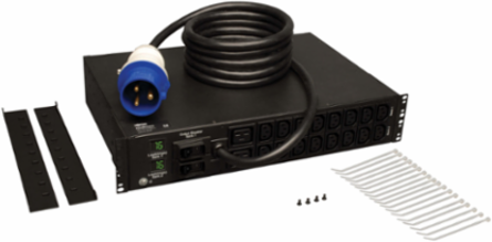 Metered PDU 7.4kW 32A 230V, 18 Outlets, 12ft Cord, 2U Rack-Mount