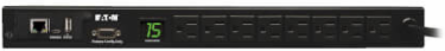 Monitored PDU 1.4kW 15A 120V 1U Rack-Mount with 12ft Cord & 8 NEMA 5-15R Outlets