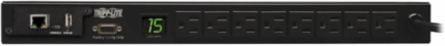 Monitored PDU 1.4kW 15A 120V 1U Rack-Mount with 12ft Cord & 8 NEMA 5-15R Outlets