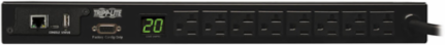1.9kW Monitored PDU, 120V, 8 Outlets, 12 ft Cord, 1U Rack-Mount