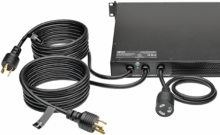 3.8kW Single-Phase Monitored Automatic Transfer Switch PDU, 2 L6-20P Inputs, 1U