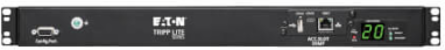 3.8kW 200–240V Single-Phase ATS/Monitored PDU - 8 C13 and 2 C19 Outlets, Dual C20 Inlets, 12 ft. Cords, Network Card, 1U, TAA