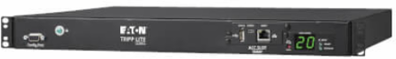 3.8kW 200–240V Single-Phase ATS/Monitored PDU - 8 C13 and 2 C19 Outlets, Dual C20 Inlets, 12 ft. Cords, Network Card, 1U, TAA