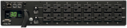 2.9kW Single-Phase Monitored PDU, 16 Outlets (5-15/20R), 10 ft Cord, 2U Rack-Mount