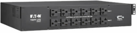 2.9kW 120V Single-Phase ATS/Monitored PDU - 24 5-15/20R & 1 L5-30R Outlets, Dual L5-30P Inputs, 10 ft. Cords, 2U, TAA