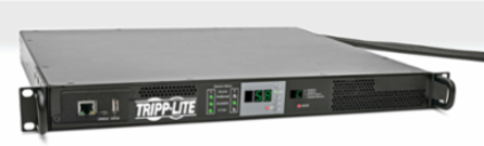 5.8kW Monitored ATS PDU, 2 30A L6-30P Inputs, 1U Rackmount, Network Monitoring