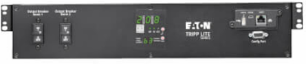 5.8kW 208/240V Single-Phase ATS/Monitored PDU - 16 C13, 2 C19 & 1 L6-30R Outlets, Dual L6-30P Inputs, 10 ft. Cords, 2U, TAA