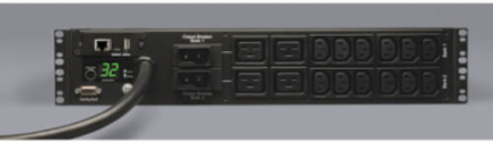 7.4kW Monitored PDU, 16 Outlets, 230V, 2U Rack-Mount, 12ft Cord