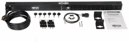 3.3/3.7kW Monitored PDU, 0U 90cm, 18 C13/2 C19 Outlets