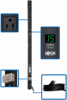 Metered PDU 1.4kW 15A 120V 14 Outlets 36 Inch Vertical