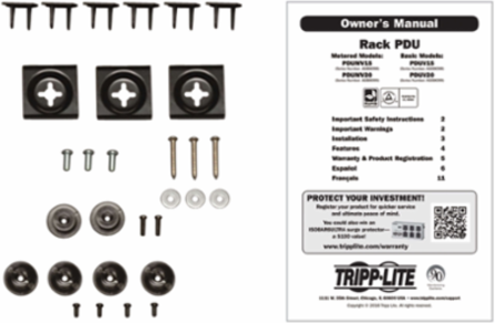 1.44kW Metered PDU, 120V 15A, 16 NEMA 5-15R Outlets, Vertical 0U, 48 Inch