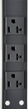 1.9kW Metered Vertical PDU, 120V, 6 Outlets, 15ft Cord