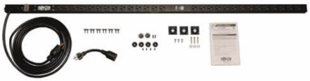 1.9 kW Metered Vertical PDU, 120V 20A, 28 Outlets, 15ft Cord