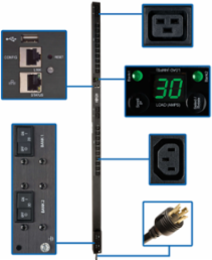 5/5.8kW Single-Phase Switched PDU, 30A, 208/240V, 24 Outlets (20 C13 & 4 C19), 0U