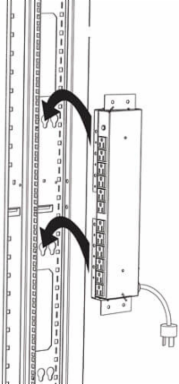 Vertical Mounting Bracket for 1U PDUs, Power Strips & Surge Protectors, Steel