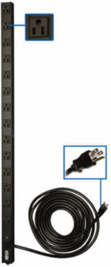 1.44kW Single-Phase 120V Basic PDU, 14 NEMA 5-15R Outlets, 15 ft. Cord