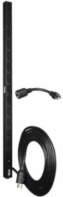 1.9kW Single-Phase 120V Vertical PDU with 14 Outlets, 15 ft. Cord
